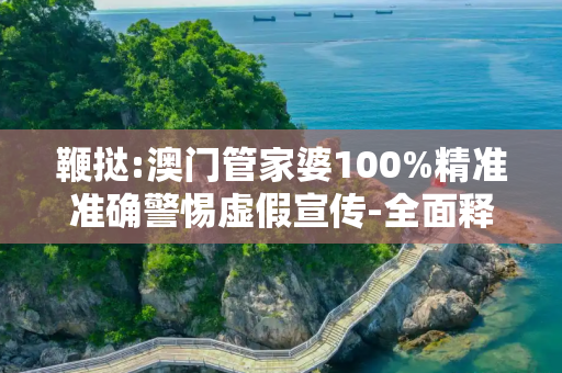 鞭挞:澳门管家婆100%精准准确警惕虚假宣传-全面释义、解释与落实