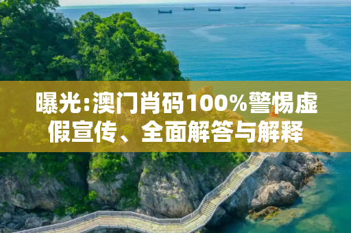 曝光:澳门肖码100%警惕虚假宣传、全面解答与解释