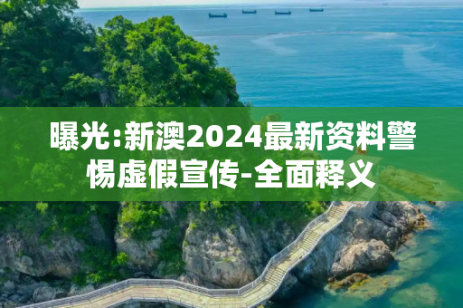曝光:新澳2024最新资料警惕虚假宣传-全面释义