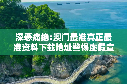 深恶痛绝:澳门最准真正最准资料下载地址警惕虚假宣传全面释义