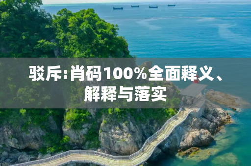 驳斥:肖码100%全面释义、解释与落实