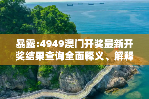 暴露:4949澳门开奖最新开奖结果查询全面释义、解释与落实