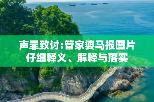 声罪致讨:管家婆马报图片仔细释义、解释与落实