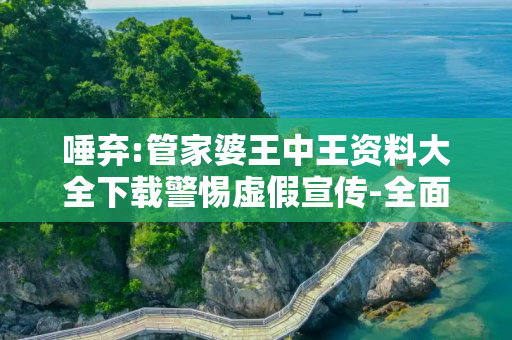 唾弃:管家婆王中王资料大全下载警惕虚假宣传-全面释义