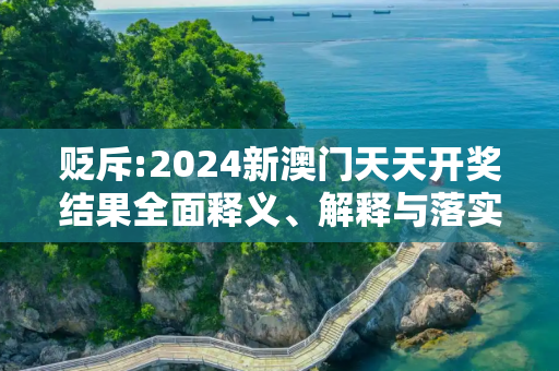 贬斥:2024新澳门天天开奖结果全面释义、解释与落实
