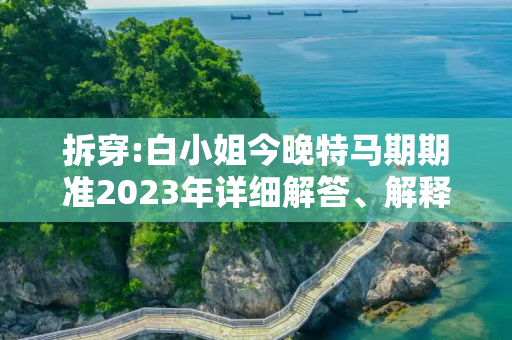 拆穿:白小姐今晚特马期期准2023年详细解答、解释与落实