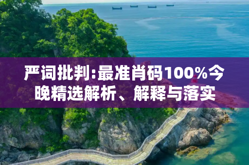 严词批判:最准肖码100%今晚精选解析、解释与落实